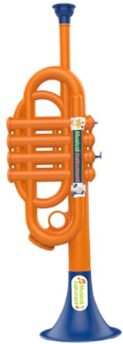 Tromba giocattolo, tromba in plastica per bambini, strumento simulato 13, 8x4x3, 9, strumenti musicali educativi per ragazzi e ragazze giocattolo per bambini per