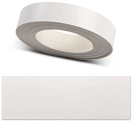 ben+camilla.com Secchio per bordi da applicare con il ferro da stiro, bianco, 17 mm x 10 m, rotolo (opaco liscio), qualità premium per risultati professionali, protezione dei bordi