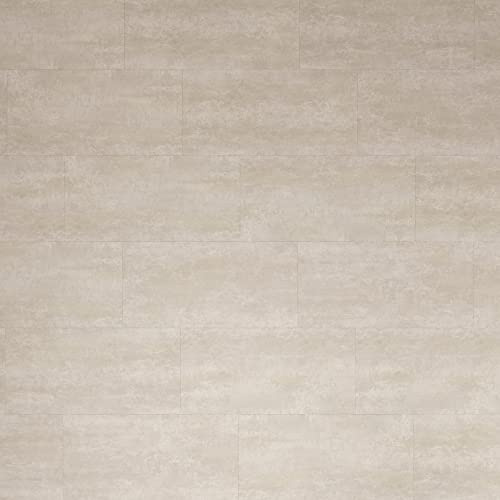 ARTENS - PVC Bodenbelag - SIBAI - Click Vinyl-Fliesen mit integrierter Unterlage - Vinylboden - Betonoptik - Beige - Intenso EXTREM - 61 cm x 30,5 cm x 5,5 mm - Dicke 5,5 mm - 1,49 m²/ 8 Dielen