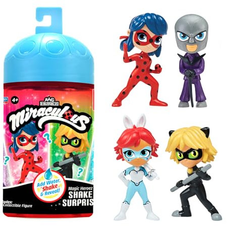Bandai - Miraculous Ladybug - Chibi-Figuren Color Change Surprise - Mini-Miraculous-Figur 10 cm - Farbwechsel-Figur - Zufälliges Modell - Spielzeug ab 4 Jahren - P50461
