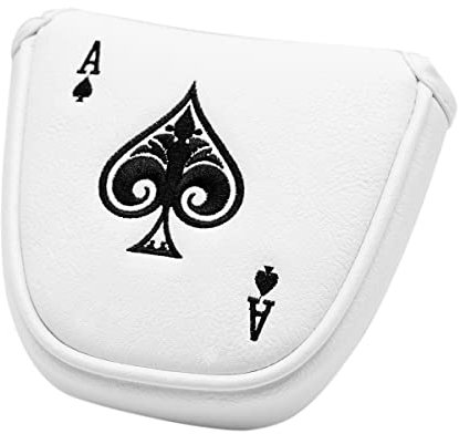 Sujurio Golf Hammer Putter Abdeckung Kopfbedeckung Magnetischer SchläGer Schutz Passt für 2 Ball Stil Putter, RH LH