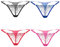 KHUFUZI Frauen sexy Unterwäsche Unterwäsche Spitze Tangas Höschen Niedliche G-Strings Kurzes Geschenk für Freundin (4 Farben Pack B)
