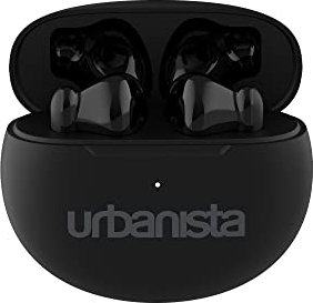 Urbanista Bluetooth Kopfhörer, Kopfhörer Kabellos Bluetooth 5.3, IPX4 True Wireless Earbuds, 20 Std. Spielzeit, In-Ear Earphones mit Touch-Bedienung, Ohrhörer für Arbeit Spiel Sport, Austin, Schwarz