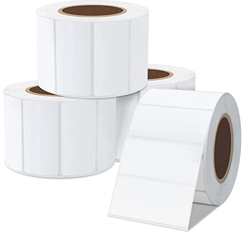 Hylabelest Direct Thermal Labels Address Label for UPC Barcodes White Address Shipping Labels Compatible with Printer Zebra Desktop Printers (White, 4 Rolls, 51×25mm)