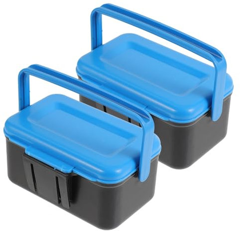 BESPORTBLE 2stücke Portable Bait Box Kompakte Und Robuste Köderbox Für Lebende Und Künstliche Köder Für Angler Leicht Zu Transportieren Und Praktisch Für Einsatz Unterwegs