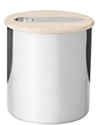 Stelton Scoop Coffee Canister 0.3kg, Stainless Steel