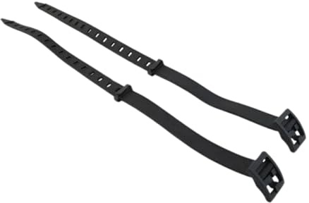 Scuba Choice Diving Rubber Knife Straps (Pair) Black 20 Long 3/4 Wide Buckle Type Adjustable Fits Most Knives for Secure Attachment and Quick Access, Durable