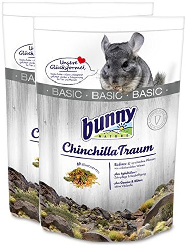 2 x 3,2 kg = 6,4 kg Bunny Chinchilla Traum Basic Futter für Chinchillas