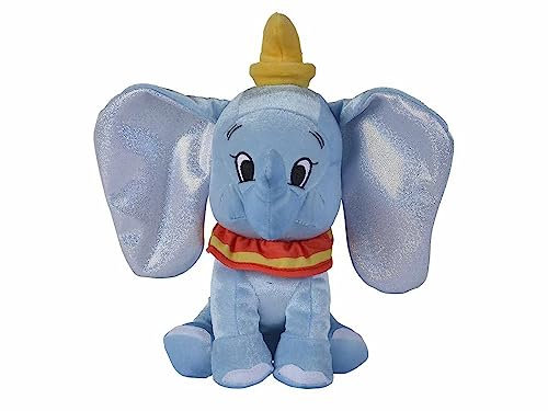 Disney 100 Jahre, Platinum Dumbo, 25 cm Plüschtier, Jubiläumsartikel, ab den ersten Lebensmonaten
