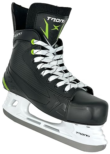 TronX Stryker 3.0 Senior Adult Junior Kids Ice Hockey Skates, New for 2023 (Skate Size 3 (Shoe Size 4-4.5))
