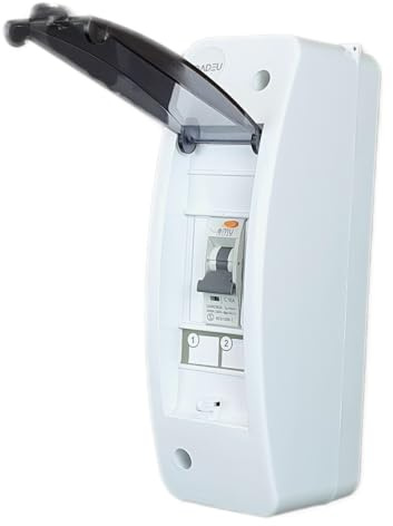 RoadEu - Scatola portafusibili - Quadro di Distribuzione 230V con Interruttore Differenziale e Fusibile C 16A in un unico modulo