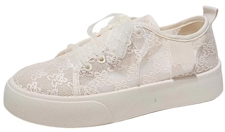 RAOKENSU Dirndl Shoes Women's Lace Trainers Costume Shoes Mesh Breathable Fabric Shoes Traditional Flat Trainers Dirndl Shoes Shoes for Oktoberfest Outdoor Walking Shoes Summer Shoes