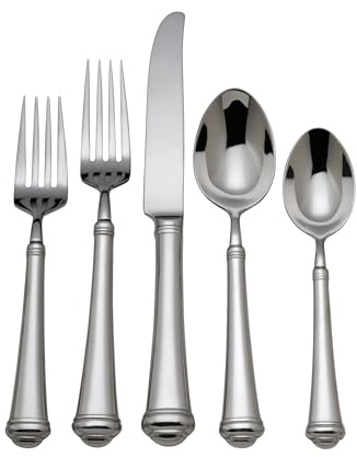 Reed & Barton Allora 5-Piece 18/10 Silverware Set for 1, Flatware