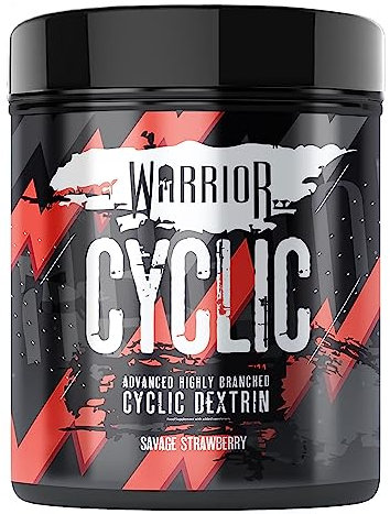 Warrior Cyclic Dextrin 400g - Advanced Pre and Intra-workout Carbohydrate Source - 16 Servings (Savage Strawberry)