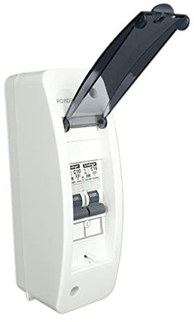 RoadEu - Centralino e quadri di distribuzione da parete, Interruttori magnetotermici C16A, C10A 1P 230V. Scatola portafusibili - Quadro di Distribuzione