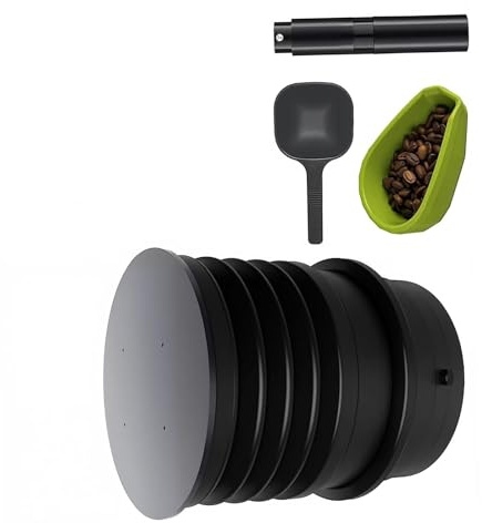 Schnellreinigende Kaffeemühle mit abnehmbarem Löffel, Zerstäuberflasche, Metallstruktur für effiziente Bohnendosierung, effiziente Kaffeemahlsysteme
