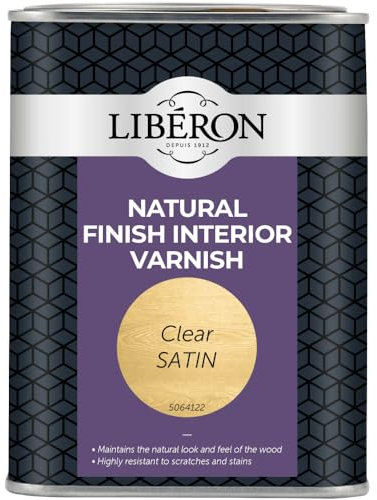 Liberon ELNFIVCS 1L Natural Finish Internal Varnish - Clear Satin