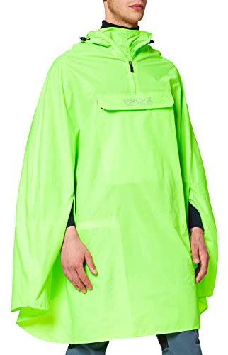 PRO-X elements Girls Coat Poncho, Neon Green, Medium-Large, for Cyclists - PASOFINO