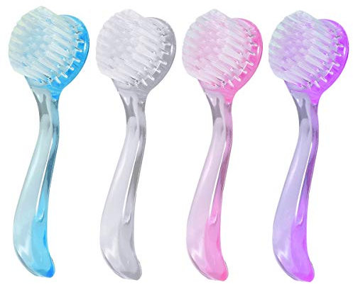 NATUCE 4PCS Cepillo de Limpieza para Uñas, Cepillo De Uñas, Cepillos para Uñas Mano Cepillo de Limpieza, Cepillo de Mano de Fregar Limpieza, Cepillo de Mango Pequeño para Limpieza y Limpieza de Uñas