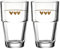 LEONARDO HOME Becher SOLO 2er-Set 410 ml Herzen, 043476, Glas, 250 milliliters