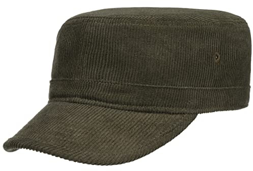 Lipodo Cotton Cord Army Cap Verstellbare Baumwollcap Unisex Herbst Winter Oliv One Size