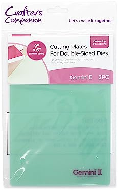 Crafter's Companion Gemini II Replacement Accessories-9 x 6 Pack of 2 [GEMII9x6-ACC-DSDP], Cutting Plate for Double-Sided Dies, 9x6