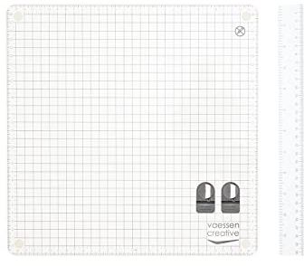 Vaessen Creative Tappetino da Taglio Autorigenerante e Piattaforma Magnetica da Timbri di 30,5 x 30,5 cm - per Scrapbooking, Fai da Te, Journaling, Taglia e Cuci, Embossing e Creazione di Biglietti