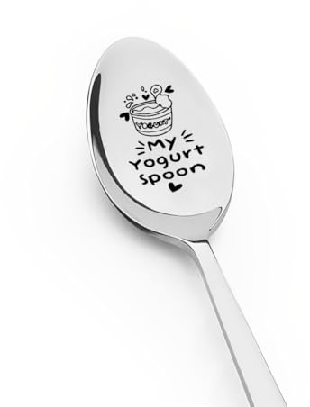 My Yogurt Spoon for Daughter Son Christmas Gifts for Mum Dad Birthday Gift for Husband Wife Anniversary Wedding Gift for Boyfriend Girlfriend Xmas Gift for Sister Brother Leaving Gift for Niece Nephew