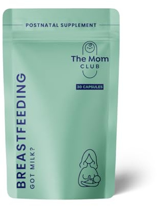 Breastfeeding Vitamins for New Moms – Supports Milk Supply, Lactation & Energy – Postnatal Supplement with Fenugreek, Stinging Nettle, Calcium, Iron, Zinc & B12 – 30 Capsules – 1 Month Supply