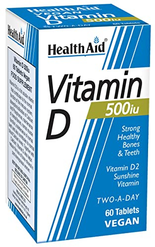 HealthAid Vitamin D 500iu Tablets, 60 Count