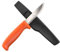 Hultafors Cuchillo de artesano HVK GH I Cuchillo multiusos con empuñadura ergonómica y hoja de acero japonés al carbono I Con funda y enganche para pantalones de trabajo I 380010