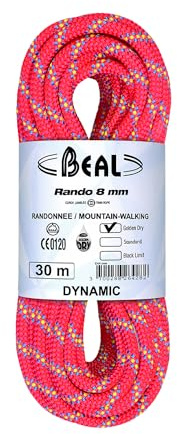 Beal Rando 8MMx30M GD Pink - Corda da Arrampicata, 30 m