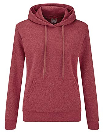 Fruit of the Loom Classic Women's Pullover - Red - Small