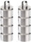 Tebery 8 Pieces Cooking Mousse Rings Set, with 2 Pack Pusher, Non-Stick Stainless Steel Circle Cake Mold for Cooking Crumpets Eggs Pastry Mousse Desserts (Round)