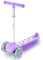BremToy Roller Kinder 3 Jahre, Kinder Roller mit Leuchtendem Deck und PU-LED-Rädern, 4-Stufig Höhenverstellbarer, Reaktionsschnelles Bremsen, leicht, Kinderroller für von 3–8 Jahren,Violett