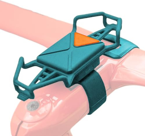 Supporto per smartphone da bicicletta, in silicone a rilascio rapido, con rotazione a 360°, supporto sicuro per bici da strada, pendolarismo, sport all'aria aperta, navigazione in bicicletta