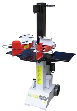 Dedra Holzspalter 3000W, 8T, 21 MPa, bis zu 2850 U/Min, hydraulische Presse, zwei zusätzliche Arbeitsflächen, schnelles und effizientes Holzspalten, kann am Boden montiert werden
