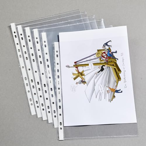 Bene 206825 WS Housse de prospectus haut ouvert 100 my VE25, transparent