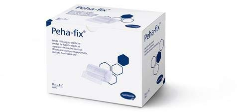 HARTMANN 3030760 Peha-fix - Venda de fijación (muy elástica, 4 m de largo, en caja, 4 m x 6 cm, 20 unidades)