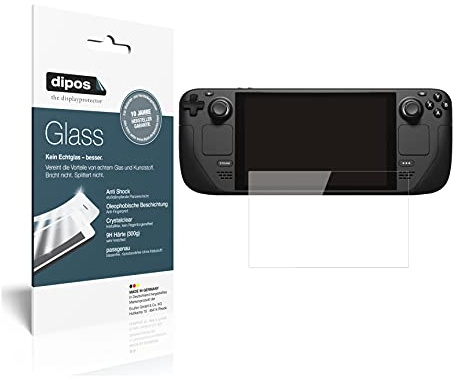 dipos I 2X Displayschutz klar kompatibel mit Valve Steam Deck Schutzfolie 9H Anti-Shock