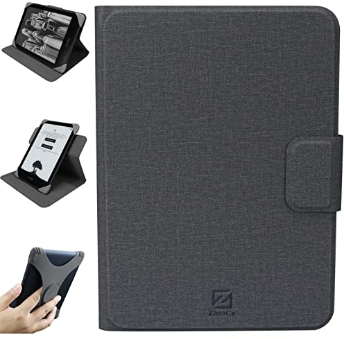 Funda Universal Desmontable para 6'' New Kindle 2024/2022, Kobo Nia/Clara 2E / Clara HD, Ligero Cubierta de protección Múltiples ángulos de visión - Gris
