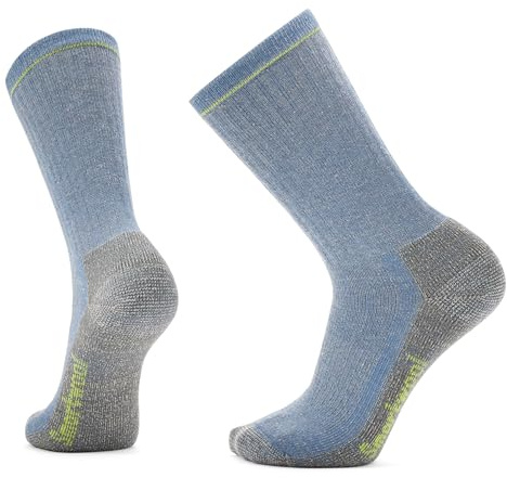 Smartwool Men's Hike Classic Edition Full Cushion 2nd Cut Crew Socks - Mist Blue, Galaxy Pattern, Large, 1 Count
