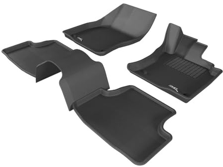 3D MAXpider golvmattor för VOLKSWAGEN Golf (MK7) 2013-2019 anpassad passform bilgolvmattor, Kagu-serien (1:a och 2:a raden)