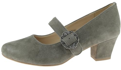 Hirschkogel Women's Traditional Court Shoes, Charcoal, 7 Women