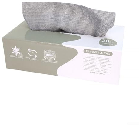 Chiffon d'essuyage en fibre ultra fine pour la cuisine et le nettoyage (gris)