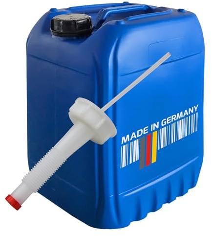 plasteo® 20 Liter Getränke- und Wasserkanister mit Ausgießer | Lebensmittelecht BPA frei | Gastronomie Gewerbe Hobby Haushalt Camping