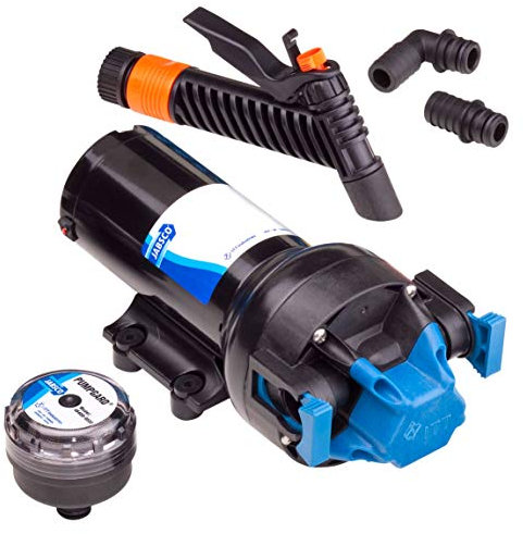 Jabsco 82605-0092 HotShot Series Automatic Washdown Pump - 6.0GPM - 70psi - 12VDC