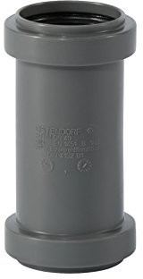 Ostendorf HTsafe Doppelmuffe DN 40 mm HT-Rohr, Grau