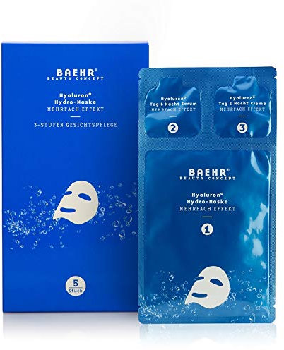 BAEHR BEAUTY CONCEPT - Hyaluron Hydro- Vliesmaske 5er pack