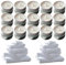 Scented Tealight Candles - Fresh Cotton, Fluffy Towels - Up to 4 Hour Burn - 30 Pack White Tea Lights